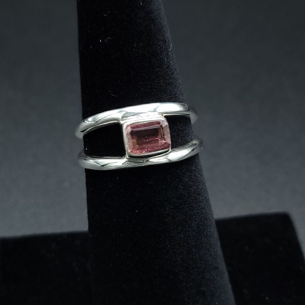 Handmade Pink tourmaline ring